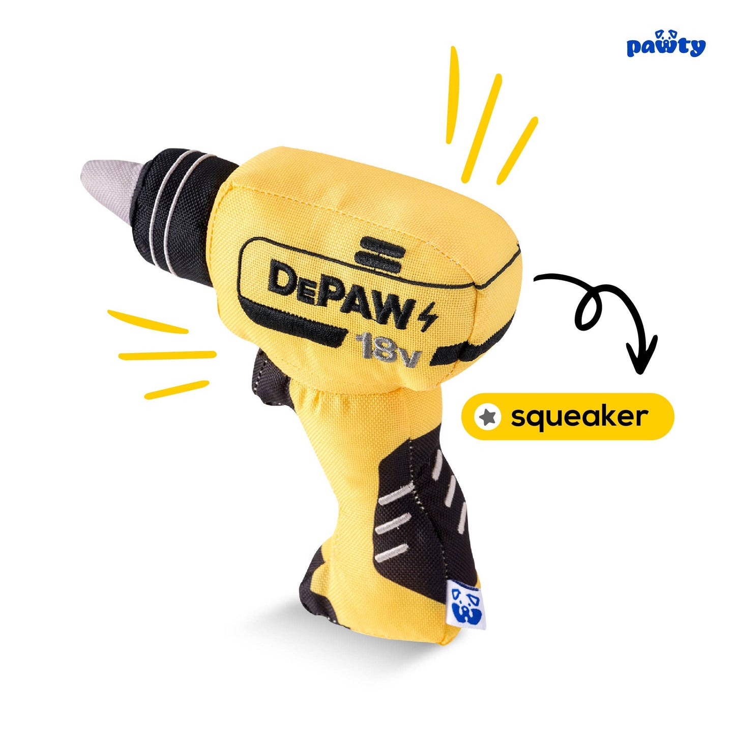 PAWTY Dog Toys - Paw-er Drill Image