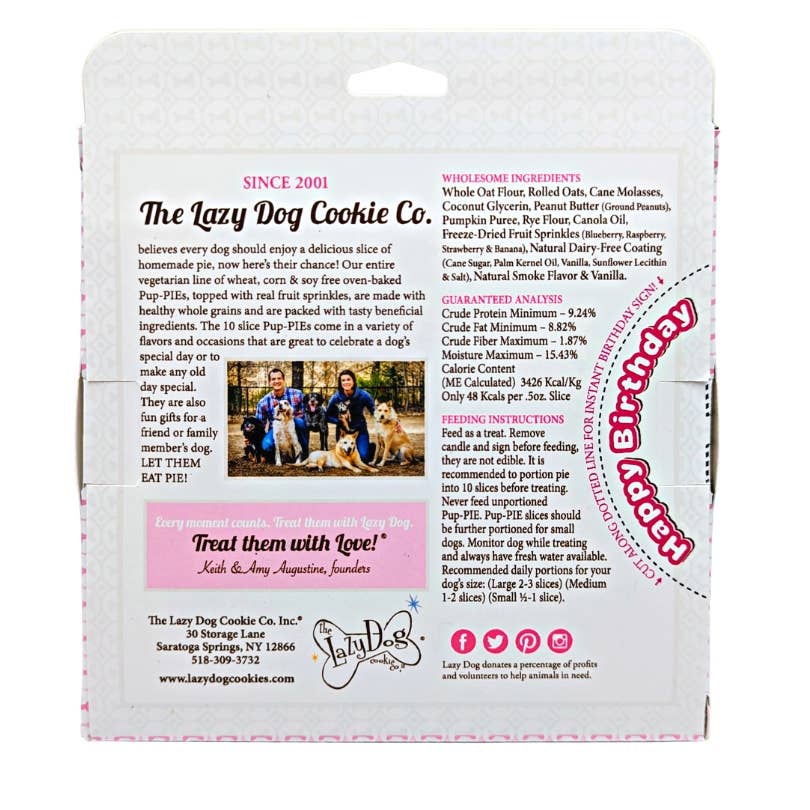 Pet Palette Distribution - Lazy Dog Happy Birthday Pup-PIE for a Darling Girl-Case of 8