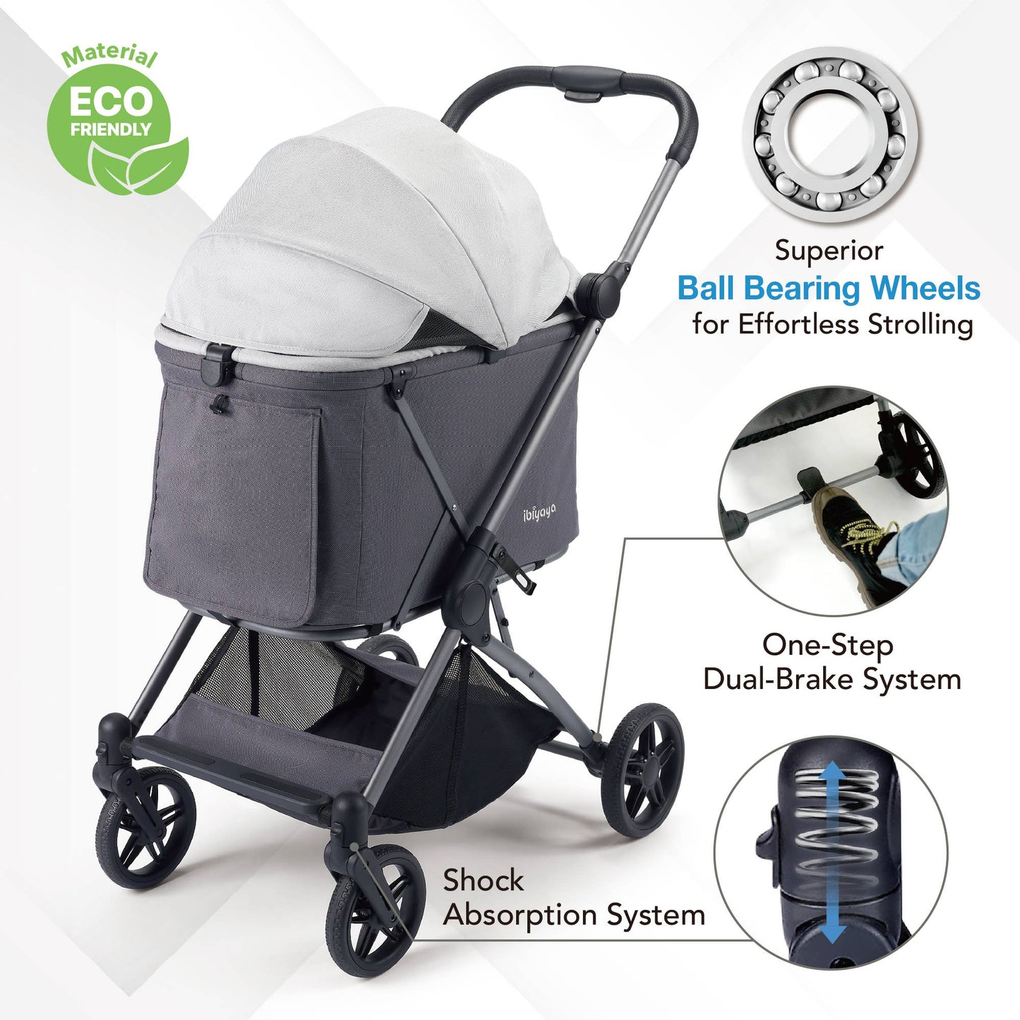 ibiyaya - Ibiyaya Maxi Deep Carriage Pet Stroller Image
