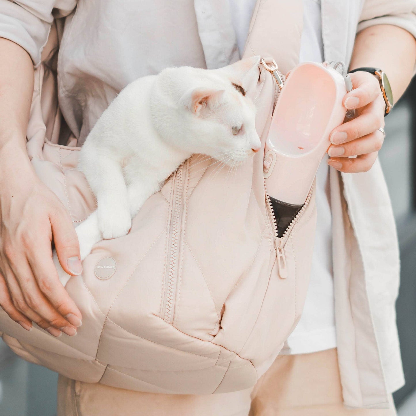 Pups & Bubs - Cloud Crossbody Pet Carrier | Dog & Cat Carrier | 2 Colors Image