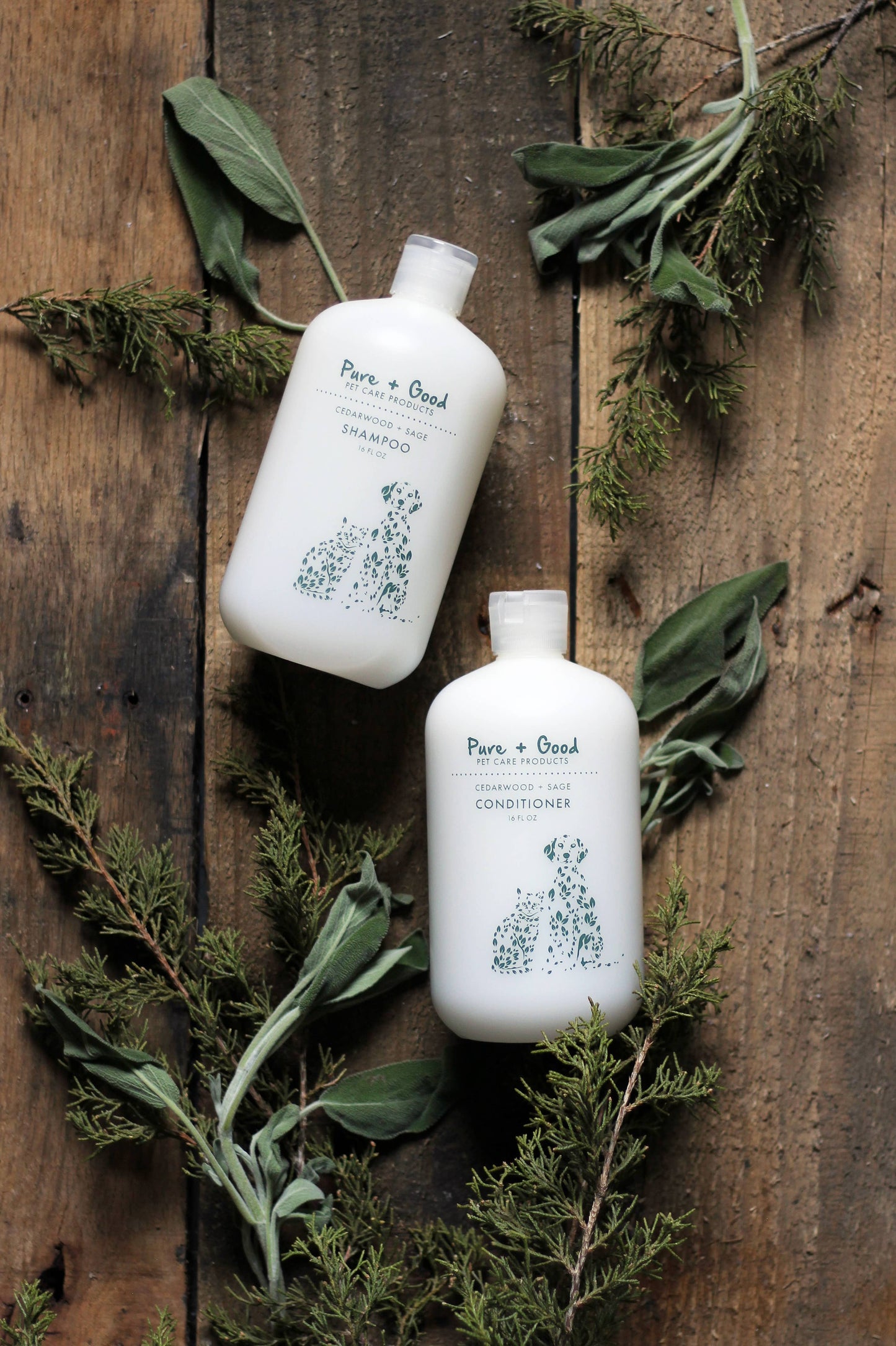 Pure + Good - Dog & Cat Shampoo: Cedarwood + Sage Image