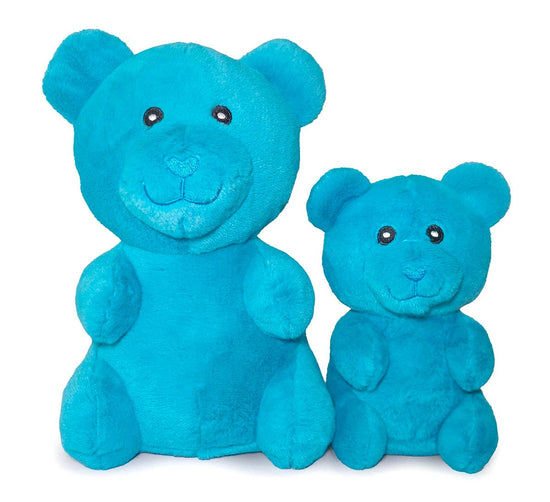 ThoozyPet Gummy Bear Plush Dog Toy Blue 6" Image