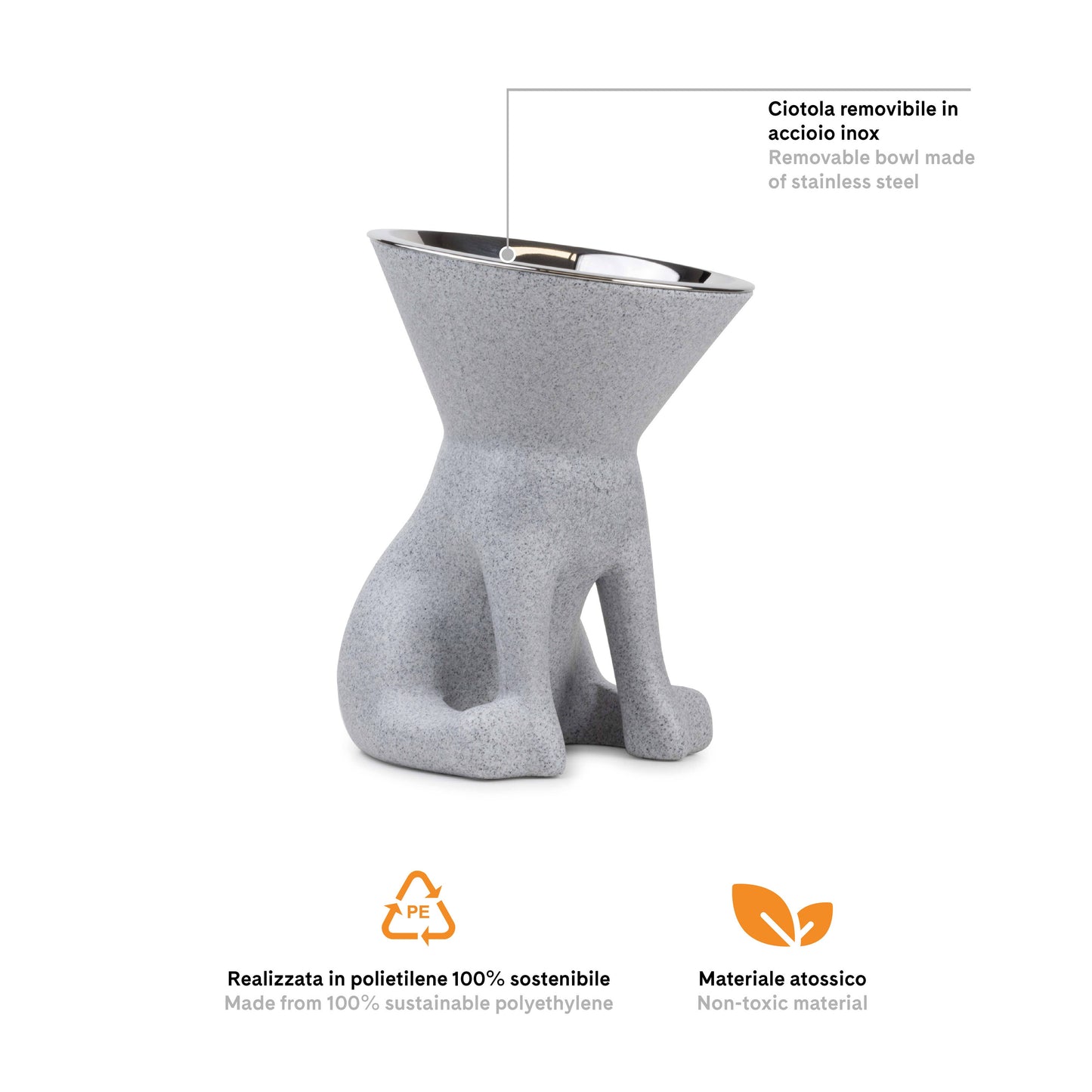United Pets - Elizabeth: raised dog bowl