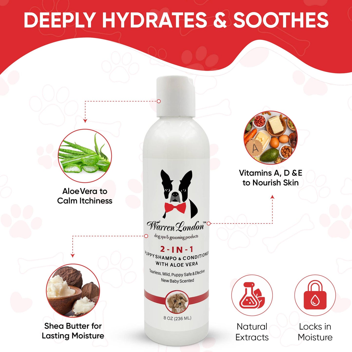 Warren London Dog Products - 2-in-1 Puppy Shampoo & Conditioner Image