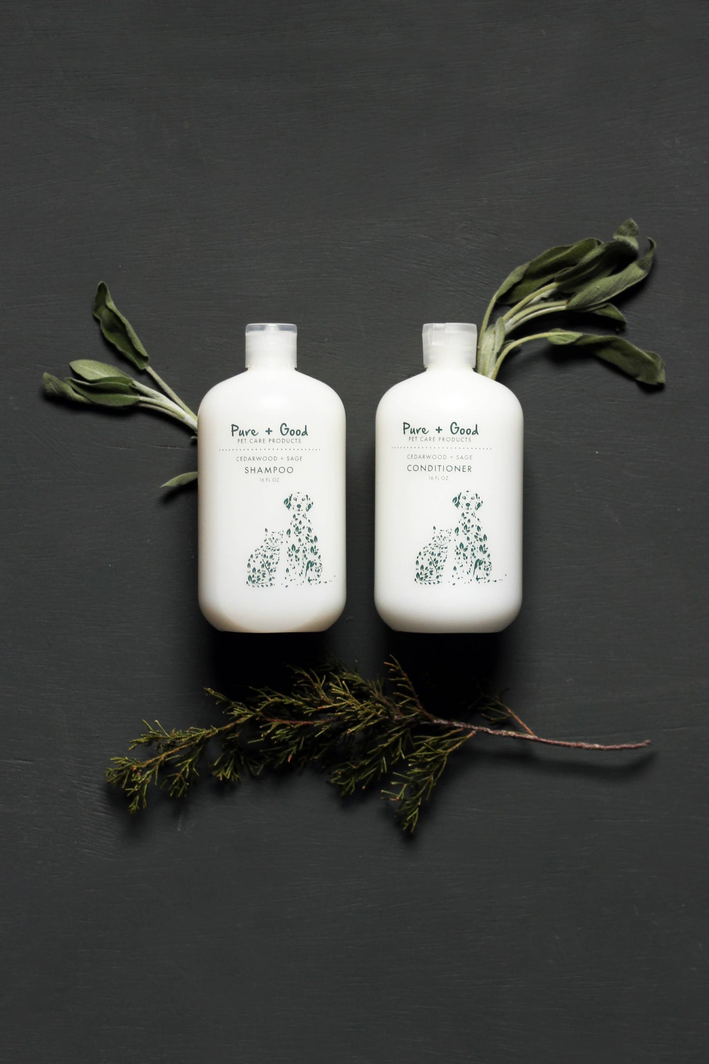 Pure + Good - Dog & Cat Shampoo: Cedarwood + Sage Image