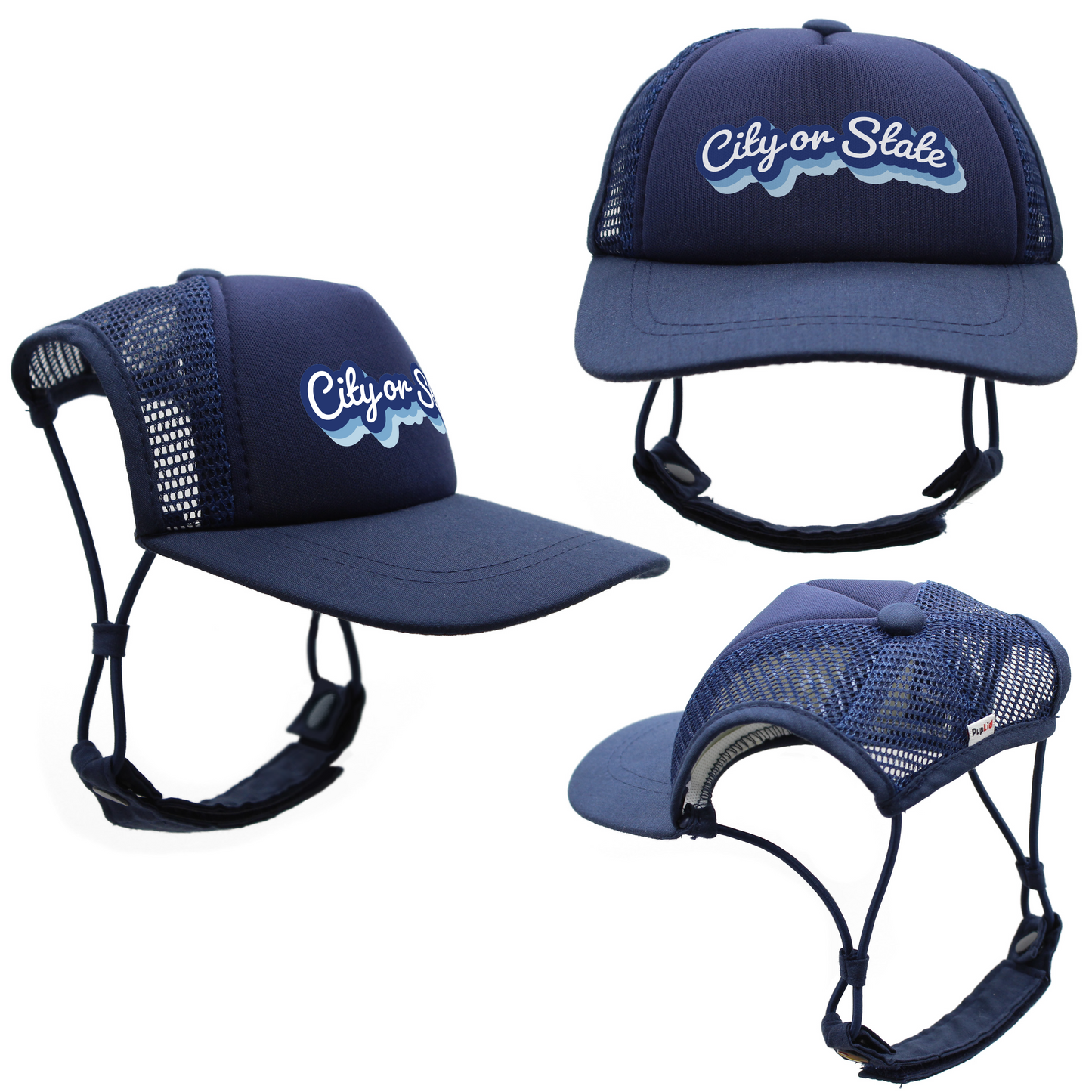 PupLid - Custom Retro Text | Trucker Hat for Dogs Image