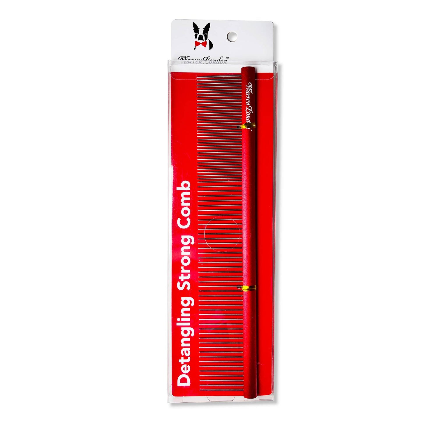 Warren London Dog Products - Detangling Comb for Dogs - 10" Strong and Durable Grooming Image