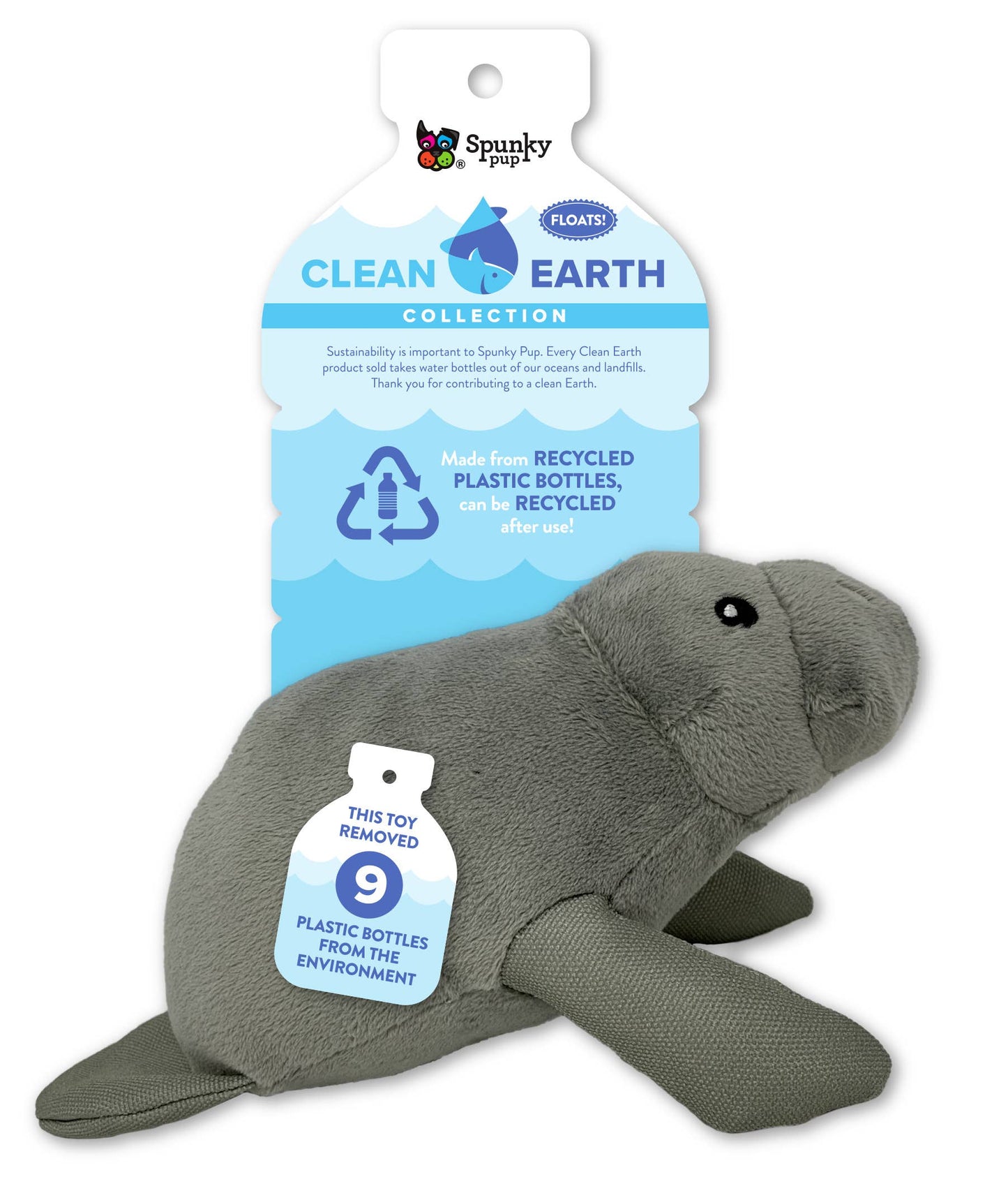 Spunky Pup - Clean Earth Recycled Plush Toys - 100% Sustainable