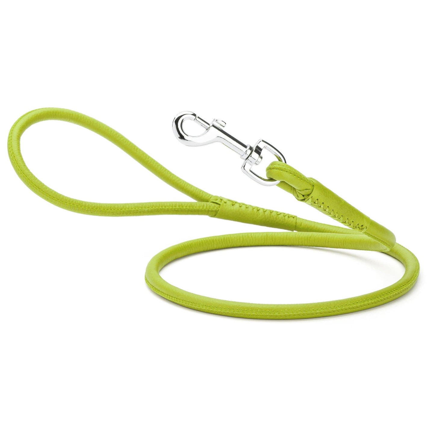 Dogline - Soft Leather Round Lead