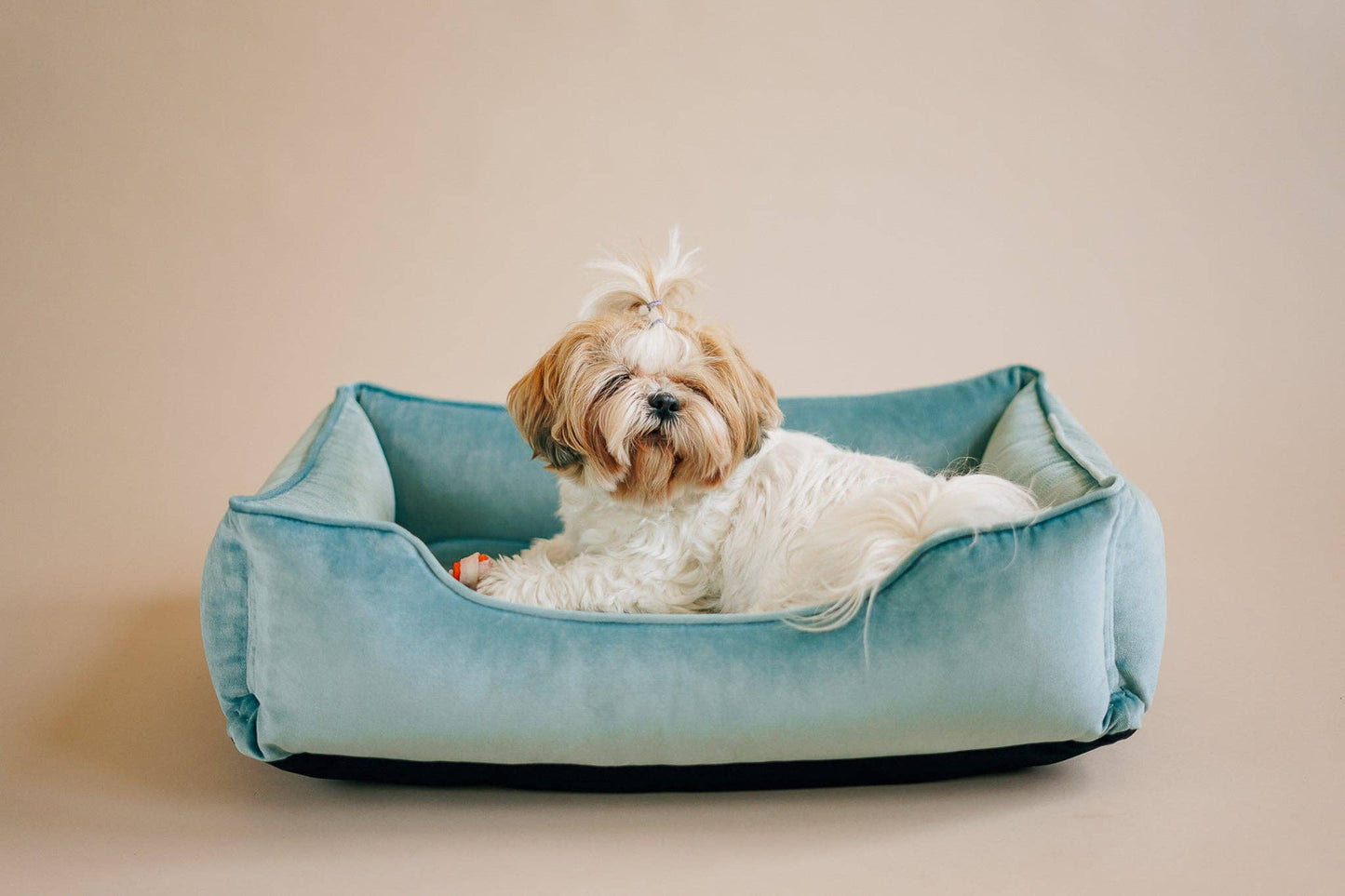 Chester & Lee - Vibrant Velvet Sleeper Dog Bed Tiffany Image