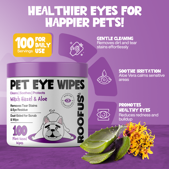 Roofus - Roofus Dog Eye Wipes | Fragrance Free | 100ct Image
