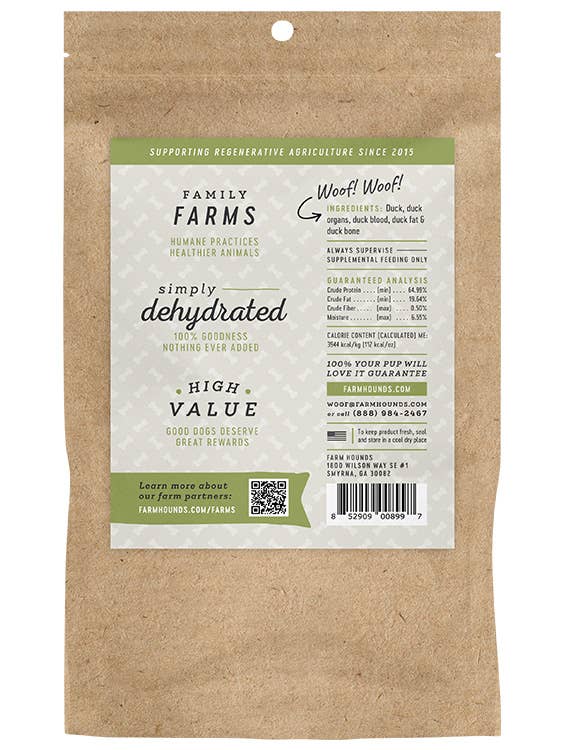 Farm Hounds - Duck Trainer - All-Natural Dog Treats - 4.5oz Image