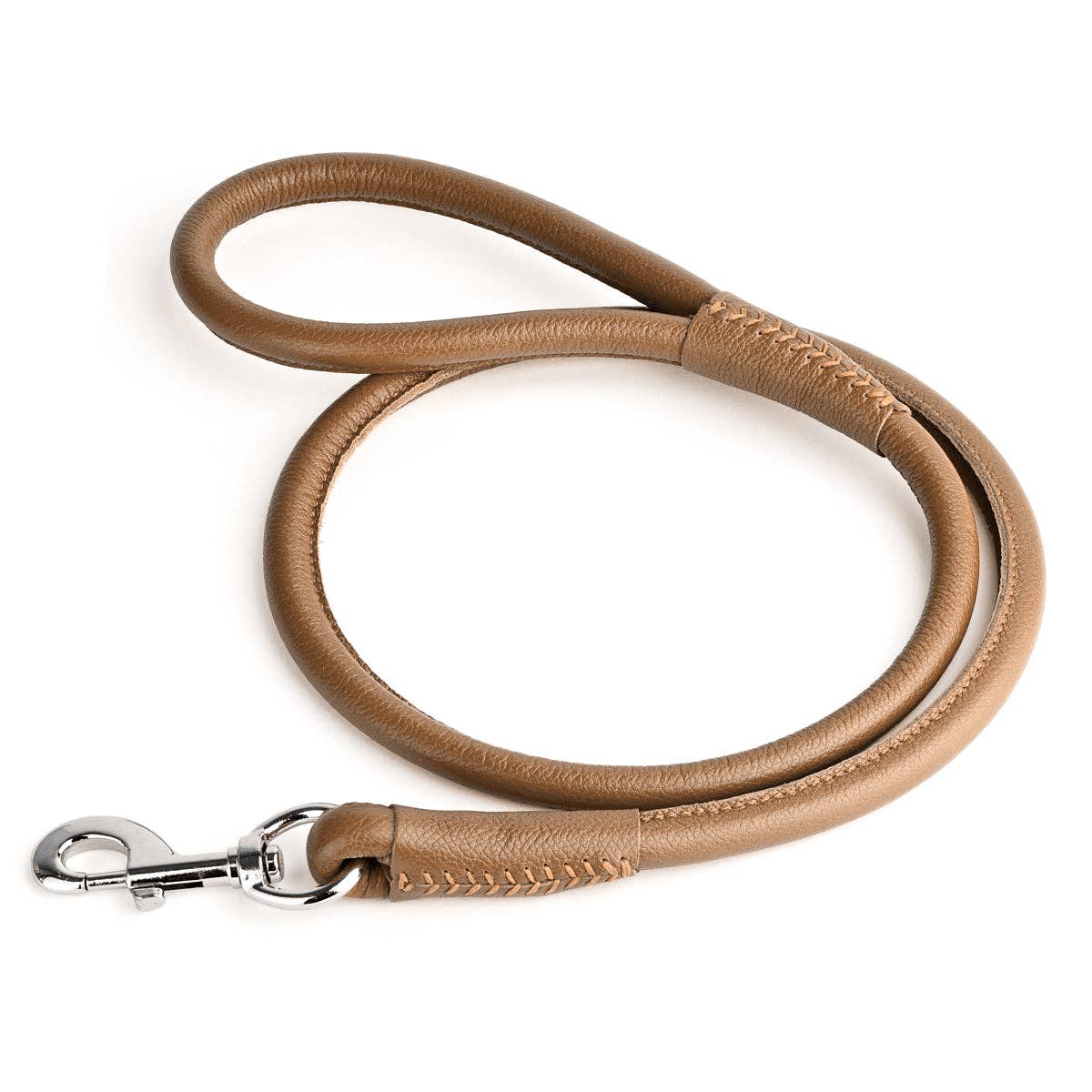 Dogline - Soft Leather Round Lead 6' Image