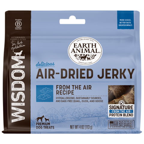 Earth Animal Wisdom™ Air-Dried Jerky From The Air recipe Quail Duck Goose Image