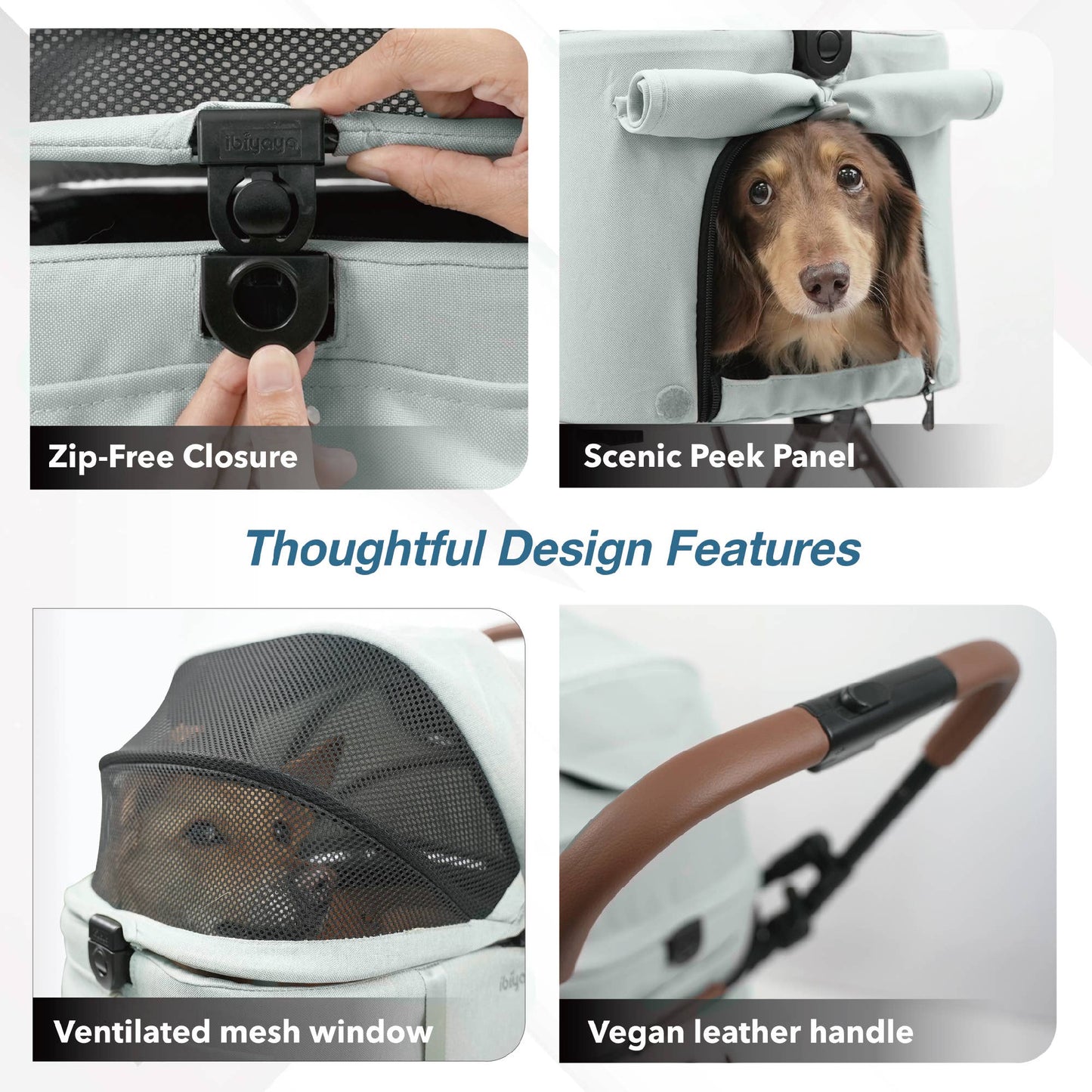 ibiyaya - Ibiyaya Tinker Small Detachable Pet Stroller Image