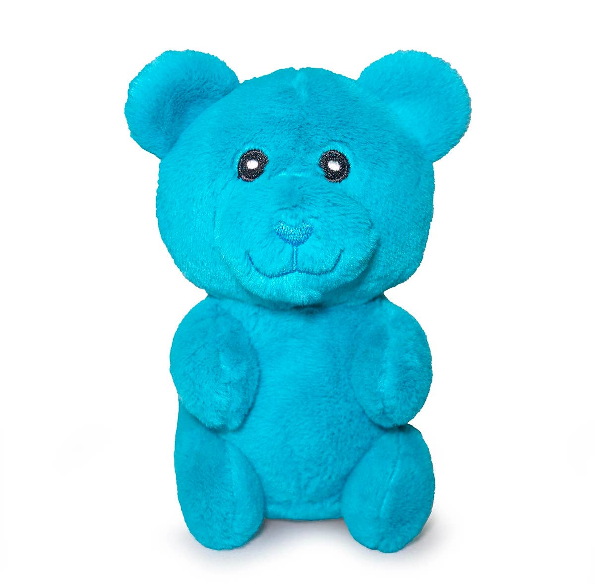 ThoozyPet Gummy Bear Plush Dog Toy Blue 6" Image