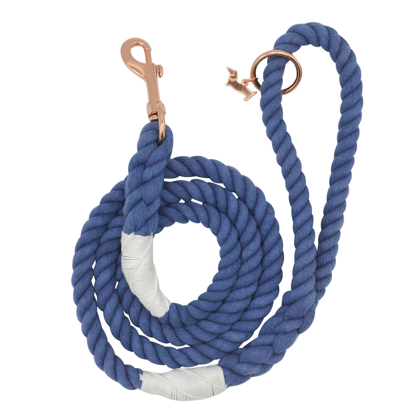 SASSY WOOF - Dog Rope Leash - Nautical Image