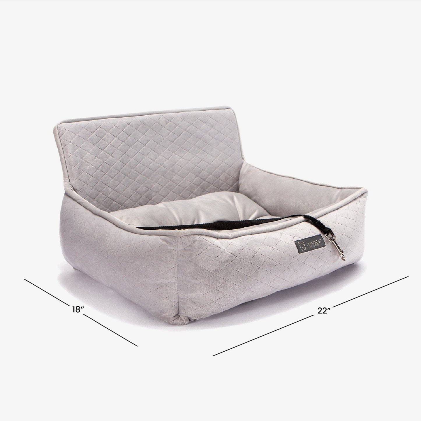 Nandog Pet Gear - The Car Seat Gray M Image
