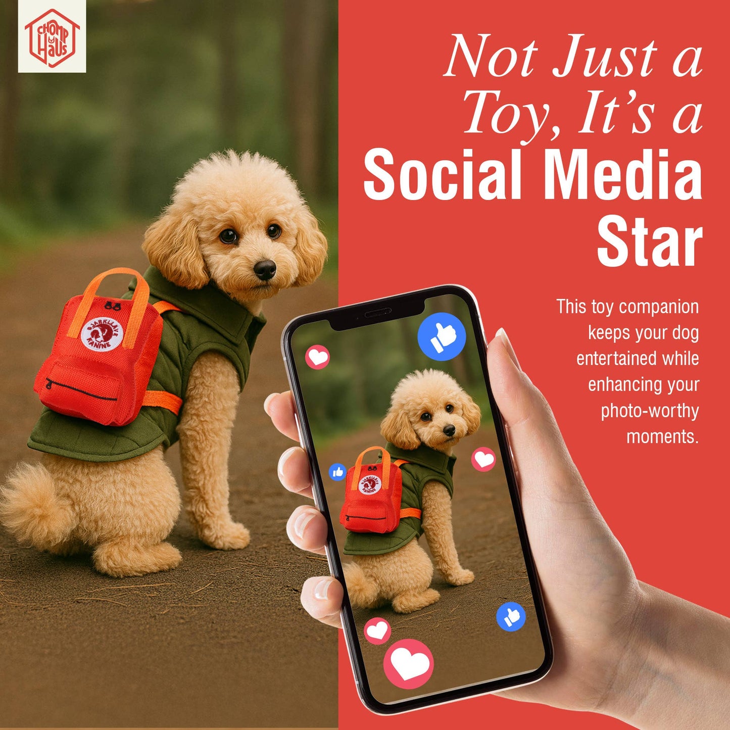 Chomp Haus - Bjarkliave Kanine – Plush Squeaky Designer Dog Toy Image