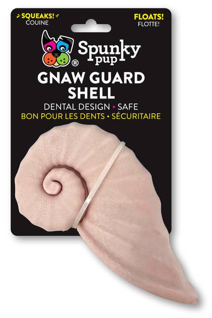 Spunky Pup - Gnaw Guard Foam Squeakers Sea Shell Image