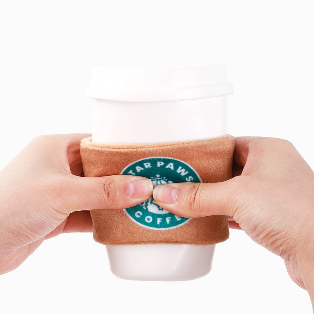 Hugsmart Products Inc - HugSmart Pet - Coffee Hour | StarPaws Coffee- TPR Rubber Toy Image
