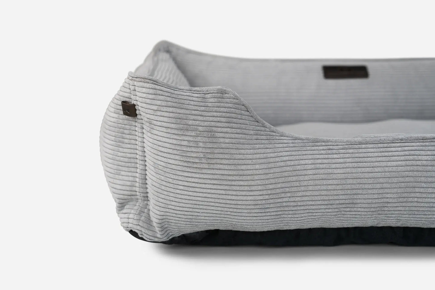 Chester & Lee - Fancy Corduroy Sleeper Dog Bed Gray Image