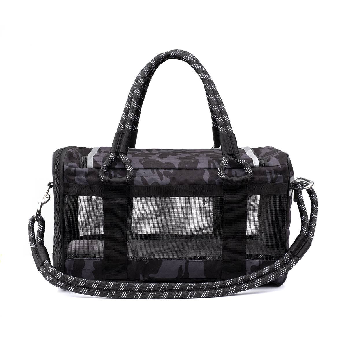 Load image into Gallery viewer, Roverlund Out-of-Office Pet Carrier Black Camo Image
