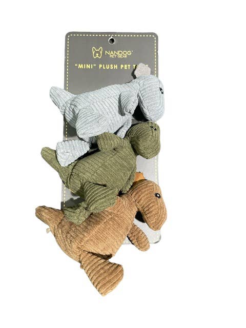 Nandog Pet Gear Mini Trio Dino Toy Image