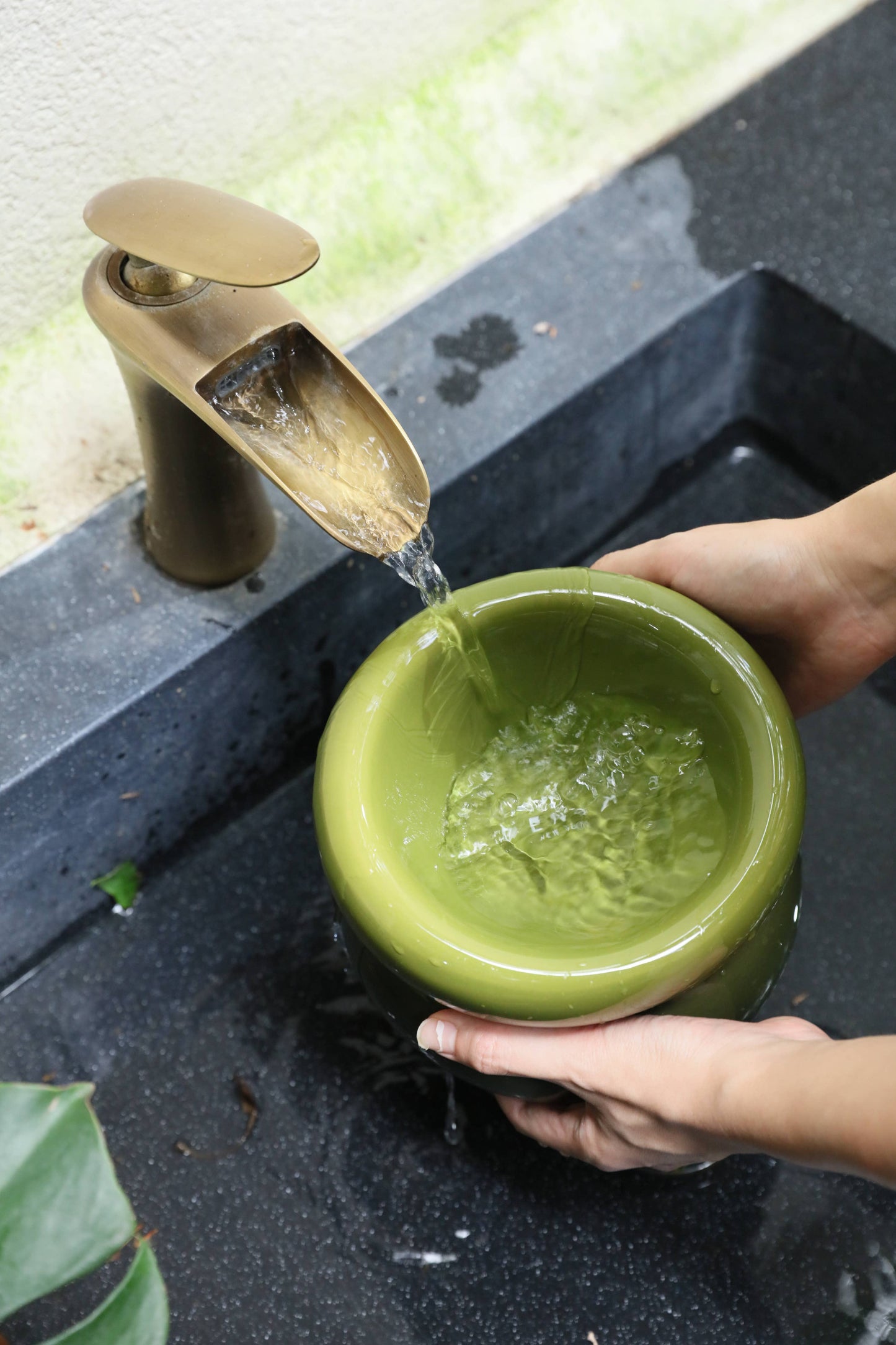 PEHOM - Soufflé Pet Bowl - Avocado Green Image