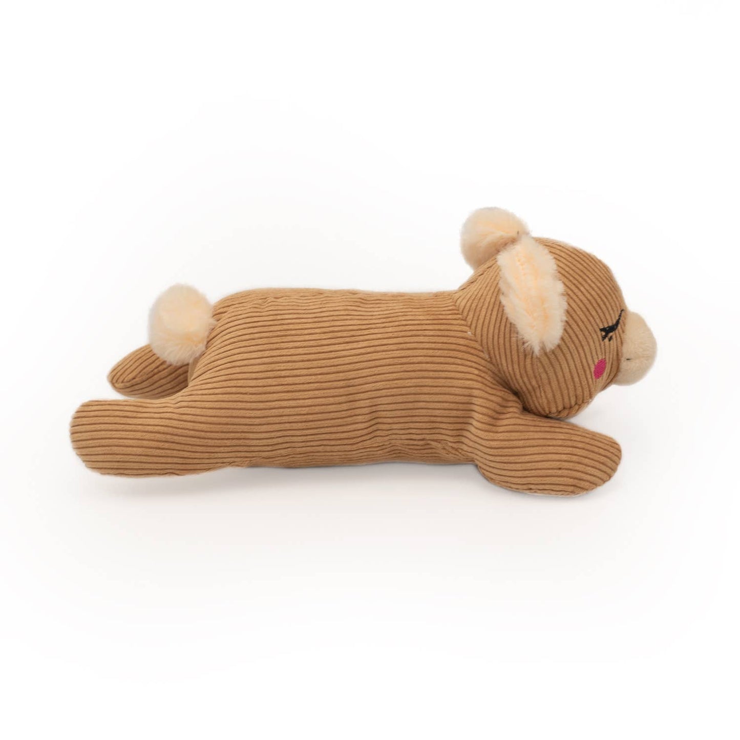 ZippyPaws - Snooziez with Shhhqueaker - Bear - Dog Toy  Image