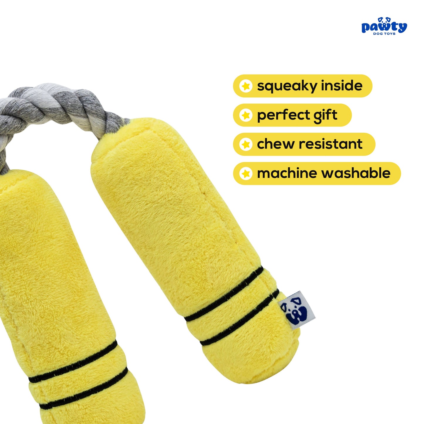 PAWTY Dog Toys - Nunchucks Tug Rope Interactive Toy Image