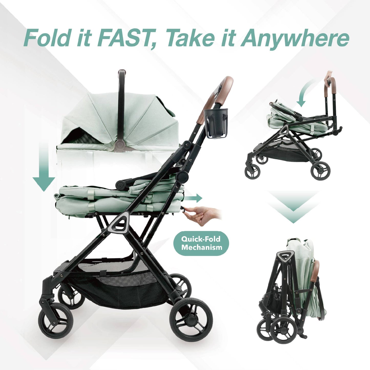 ibiyaya - Ibiyaya Tinker Small Detachable Pet Stroller Image