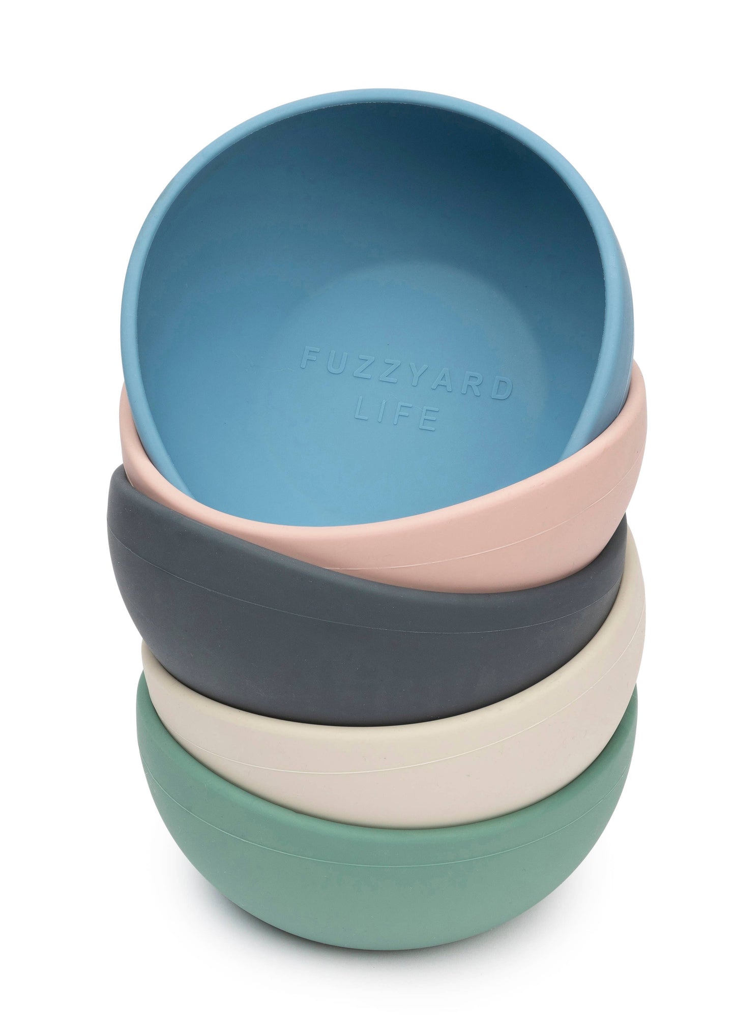 Pet Palette Distribution - FuzzYard Life Silicone Bowl - Slate Grey M Image