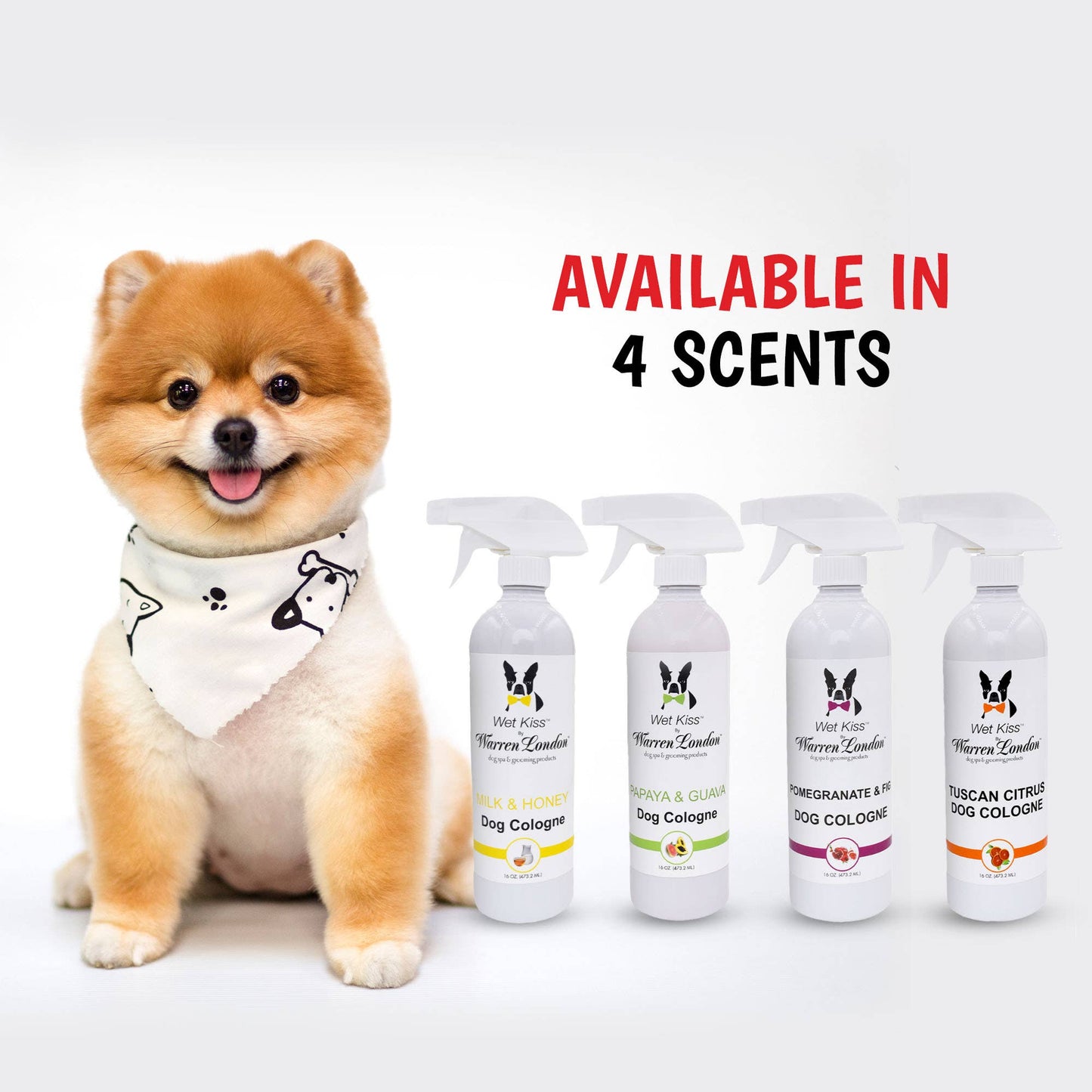 Warren London Dog Products - Wet Kiss Dog Cologne - 16 oz Image