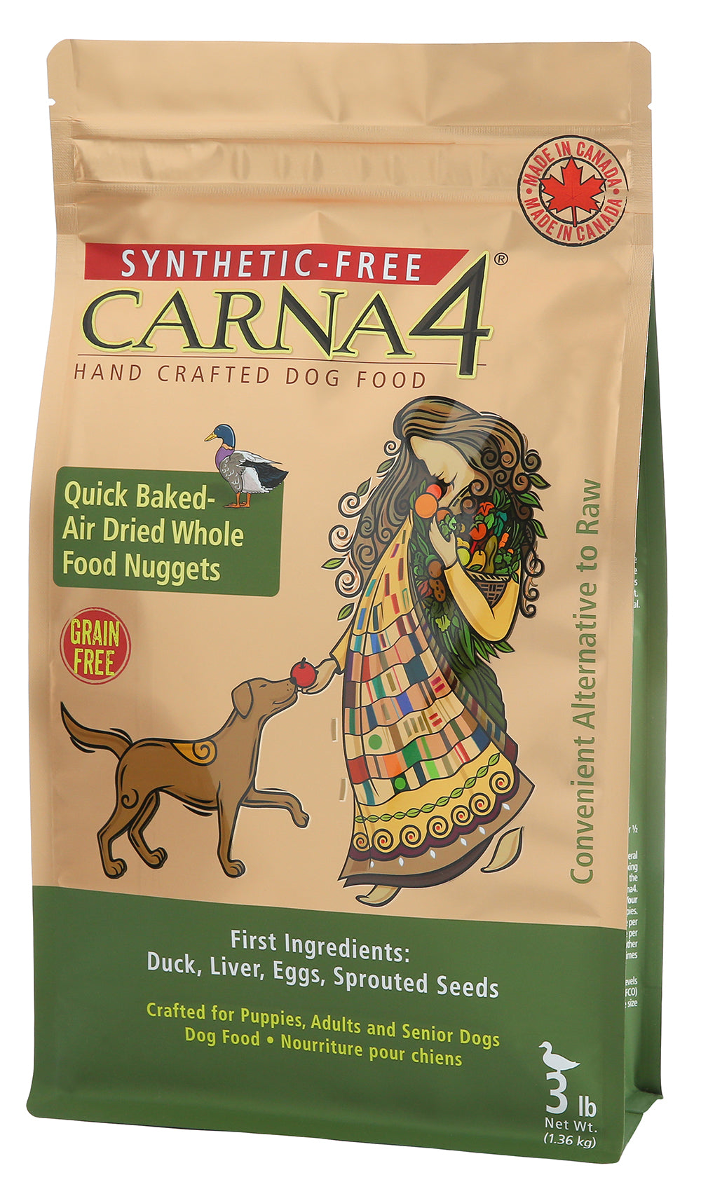 CARNA4 Handcrafted Dog Food Duck Image