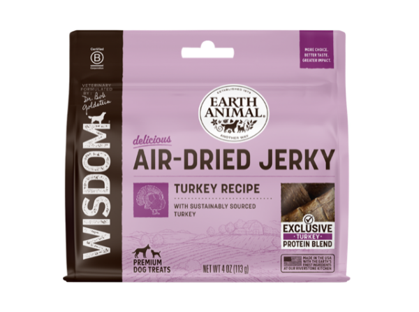 Earth Animal Wisdom™ Air-Dried Jerky Turkey recipe 4 Oz Image