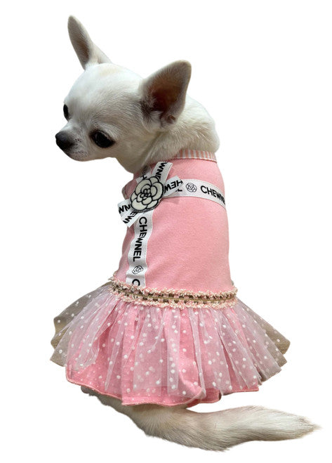 Chewnel Ruban de Chien Pink Dress Image