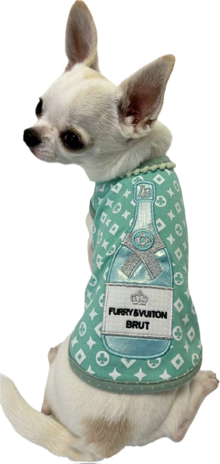 Furry Vuiton Champagne Cool Mint Bubbles Tank