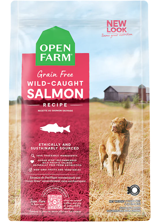Open Farm Wild-Caught Salmon Grain-Free Dry Dog Food 4 LB Image