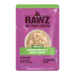 Rawz Wet Cat Food Pouches Chicken Breast & Cheese Image