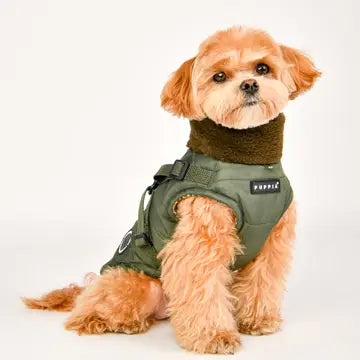 Puppia Donavan Winter Dog Coat Integrated Harness