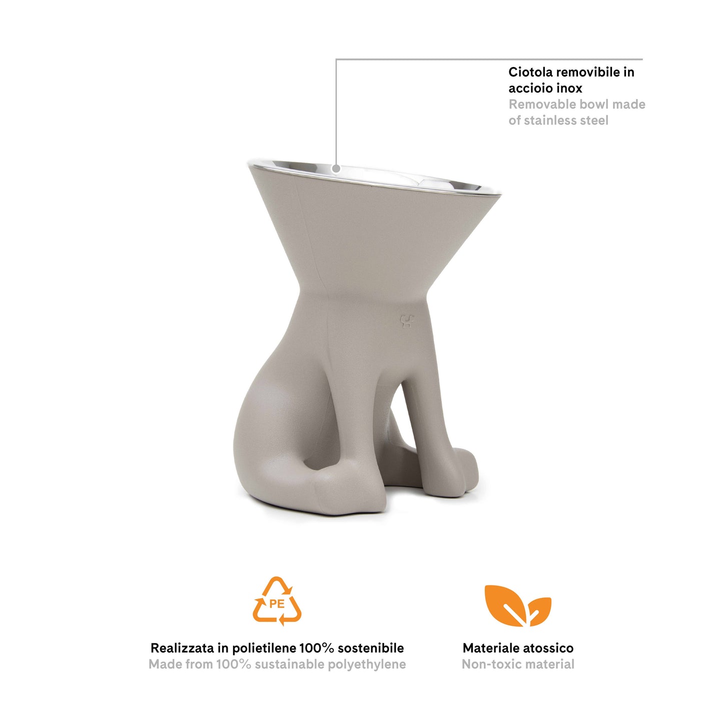 United Pets - Elizabeth: raised dog bowl