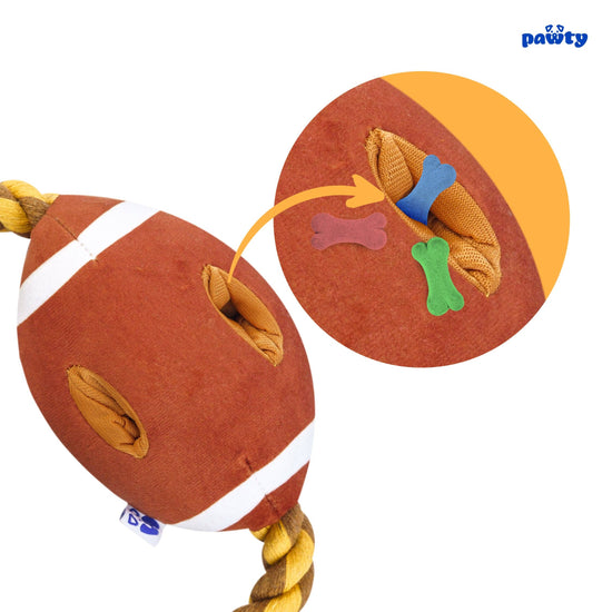 PAWTY Dog Toys - PAWTY FOOTBALL Image