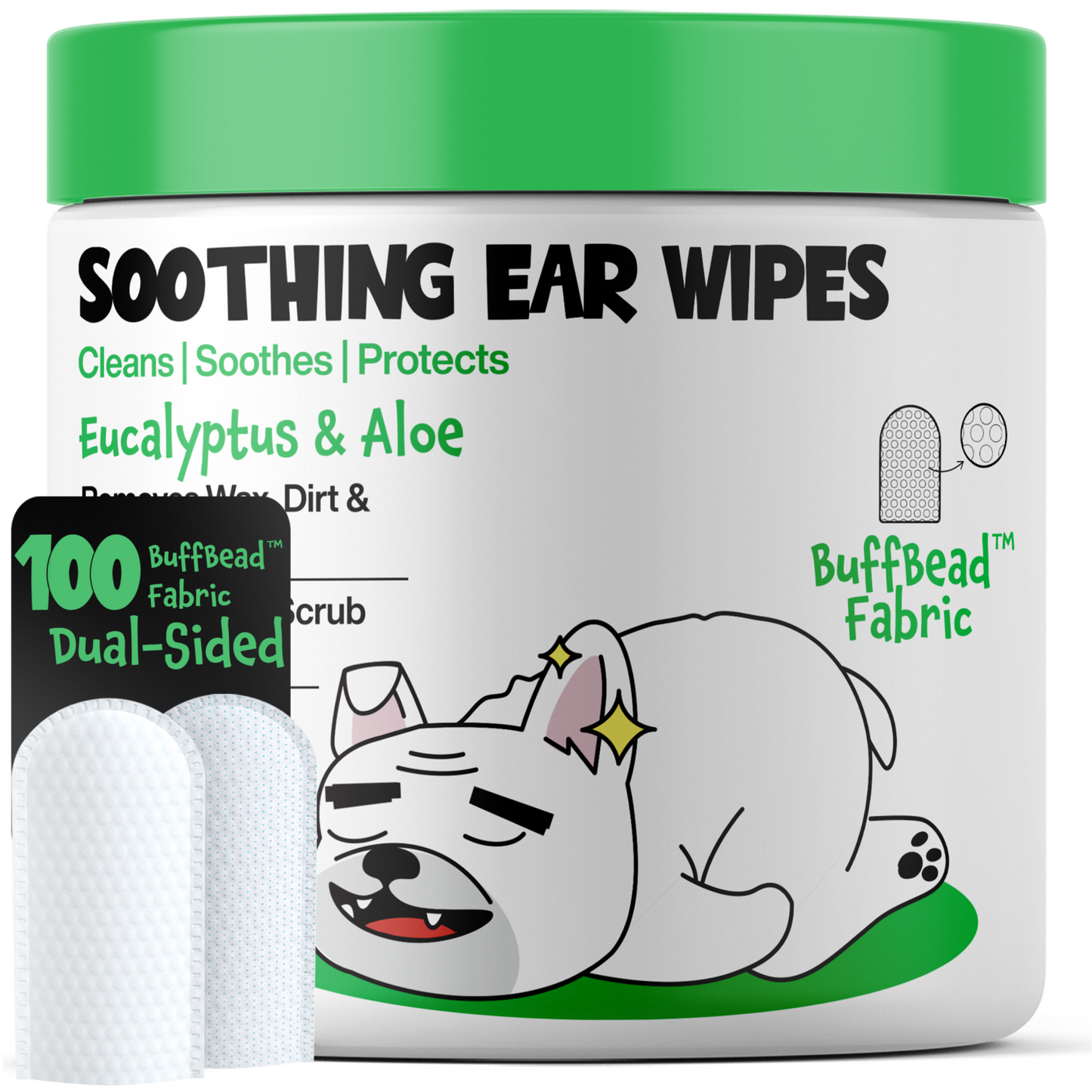 Roofus - Roofus Dog Ear Wipes | Fragrance Free | 100ct Image
