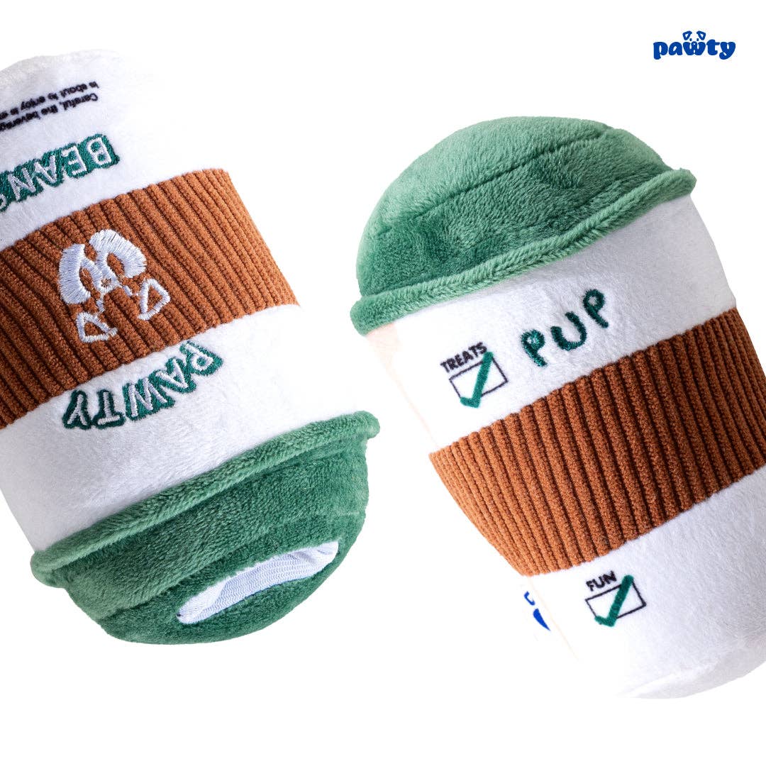 PAWTY Dog Toys - Coffee Cup Image