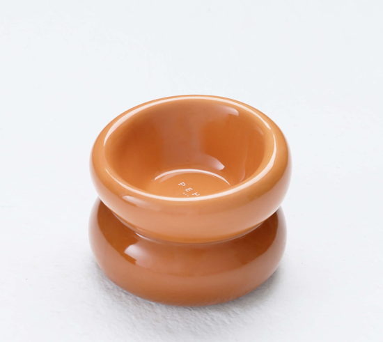 PEHOM - Soufflé Pet Bowl - Amber Orange Image