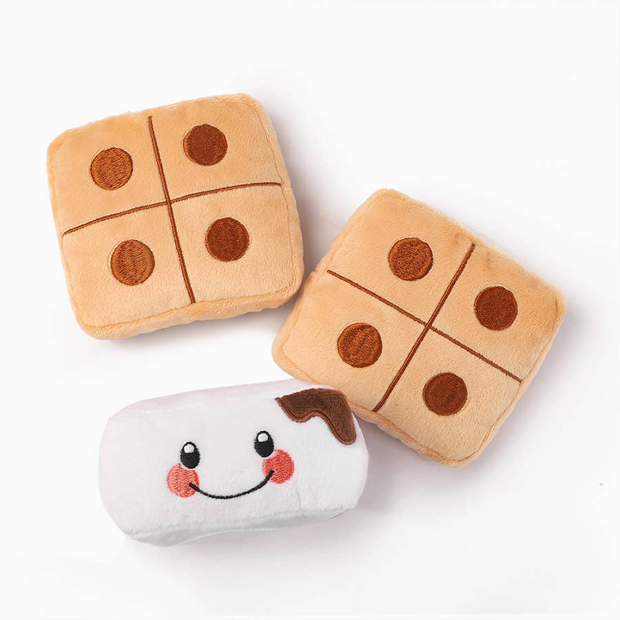 Hugsmart Products Inc - HugSmart Pet - Camping Pups | S’more - Dog Plush Toy Image