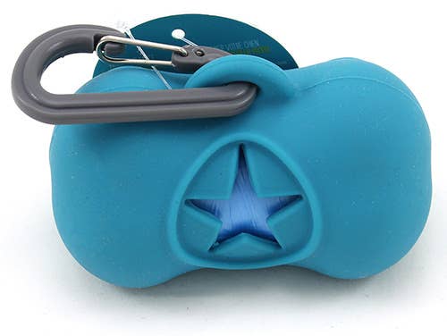 Messy Mutts Waste Bag Holder Blue Image