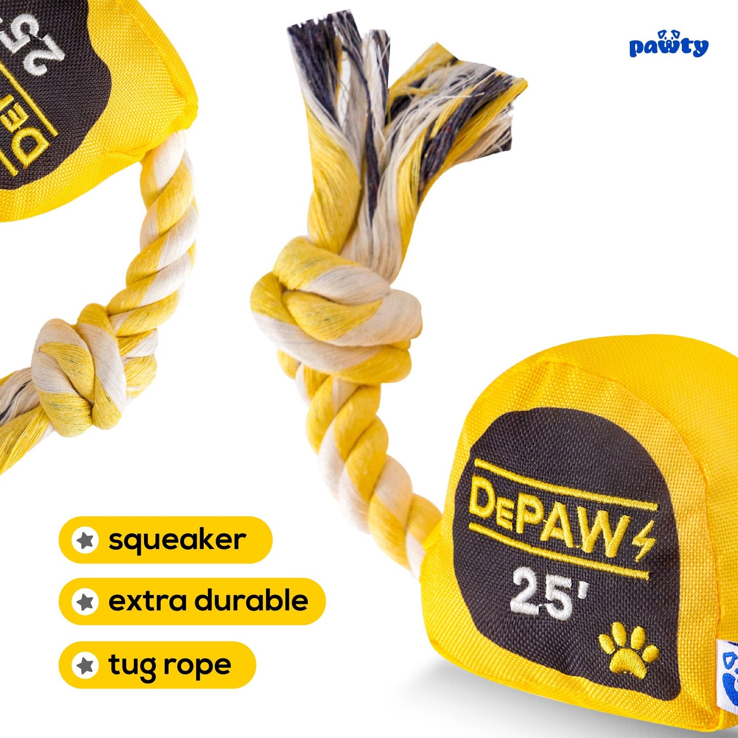 PAWTY Dog Toys - Tape Measurer Image
