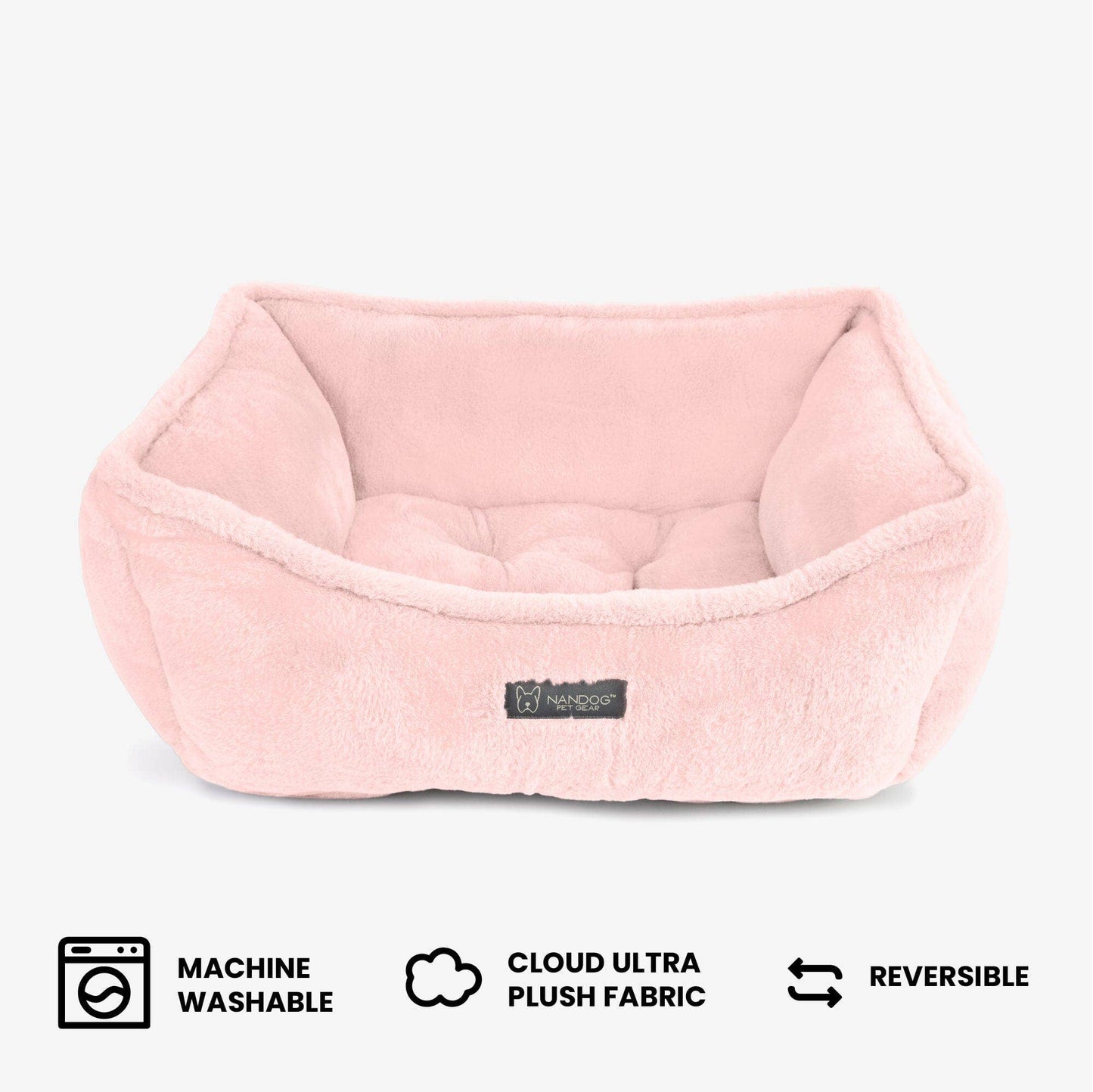 Nandog Pet Gear - The Super Cloud Bed in Blush Pink Image